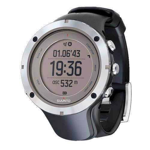 Image of Sort plast med stål krans Ambit3 Peak quartz multifunktion Herre ur fra Suunto